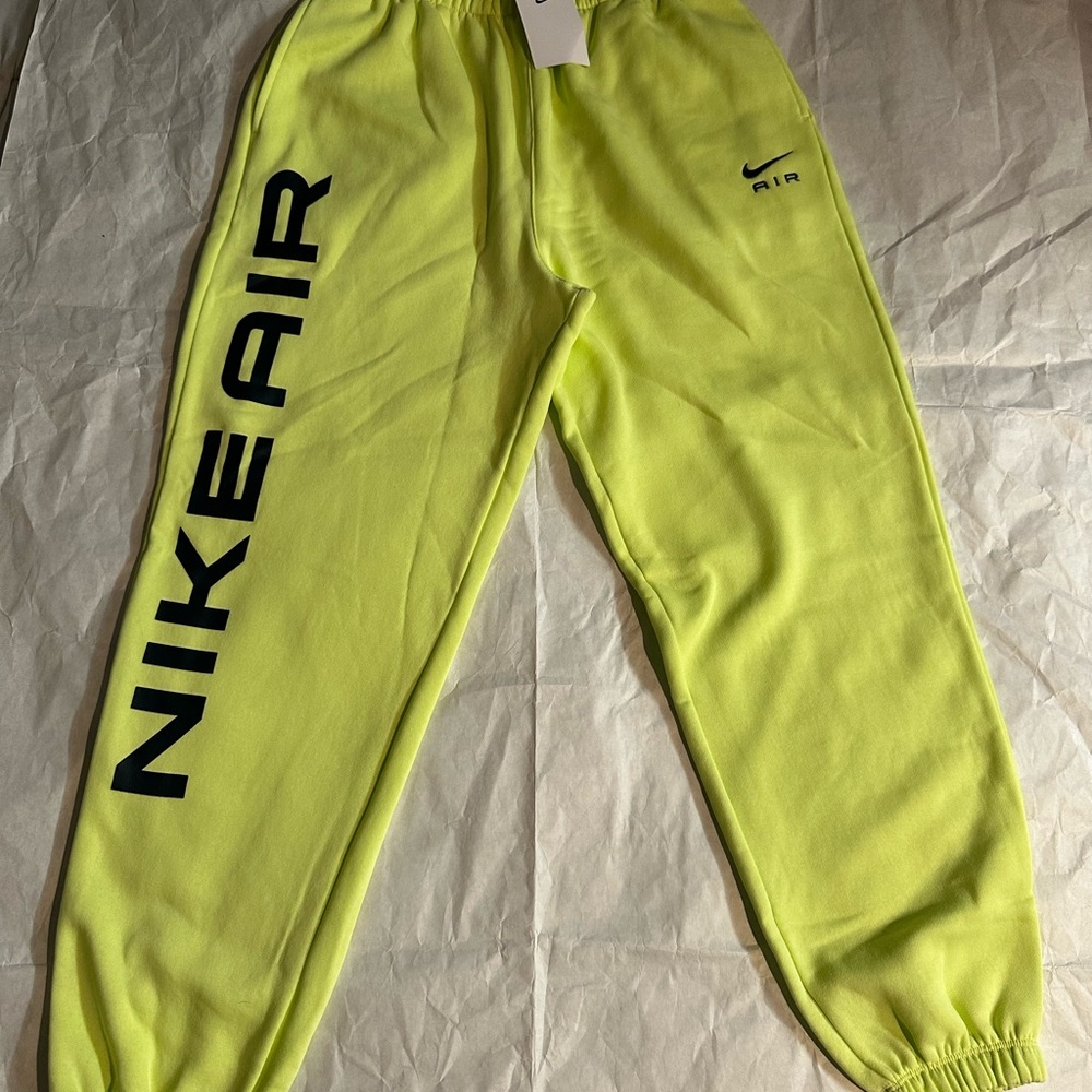 Nike Air Lime Green Joggers - Picture 3 of 7